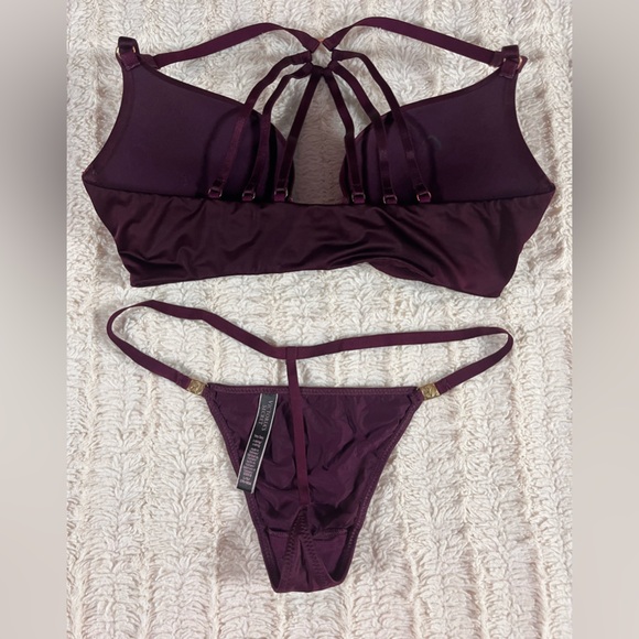 Victoria’s Secret Deep Purple Bra & Panties Set 34C L NWOT - Picture 5 of 8